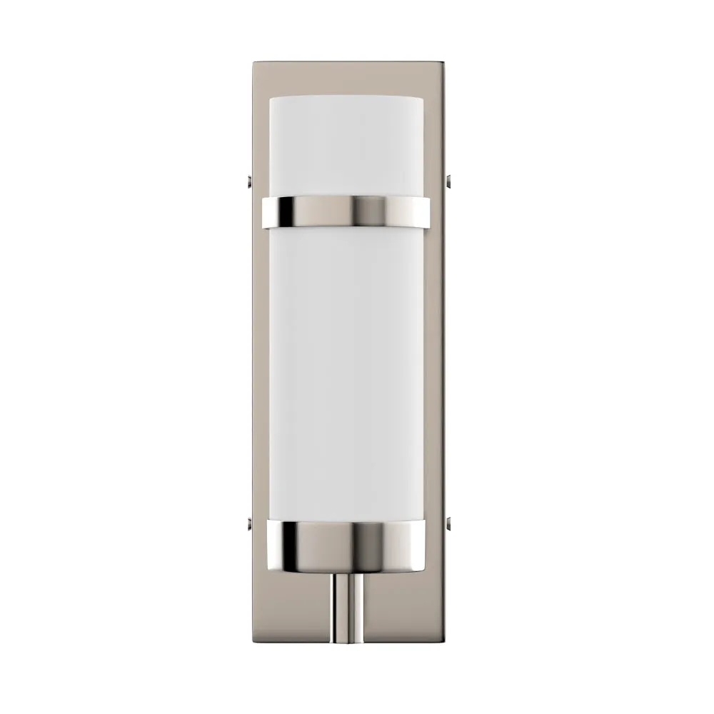 1-Light LED Wall Sconce Lamp W/ White Glass shade - E26 Base - UL Listed