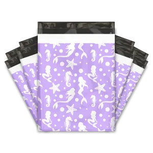 19x24" Purple Mermaids Designer Poly Mailers Shipping Envelopes Premium Printed Bags
