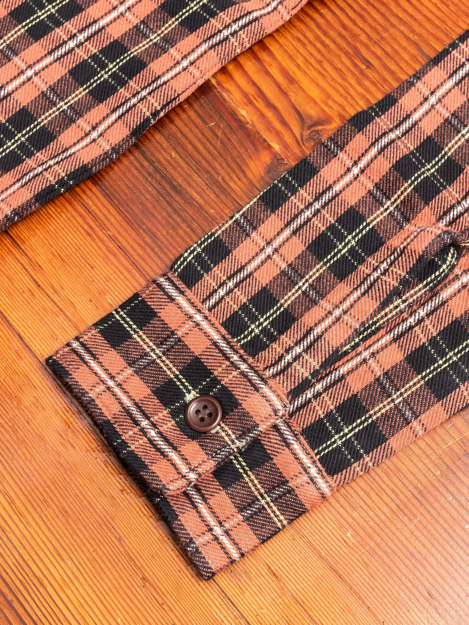 3022 Brushed Flannel Shirt in Salmon