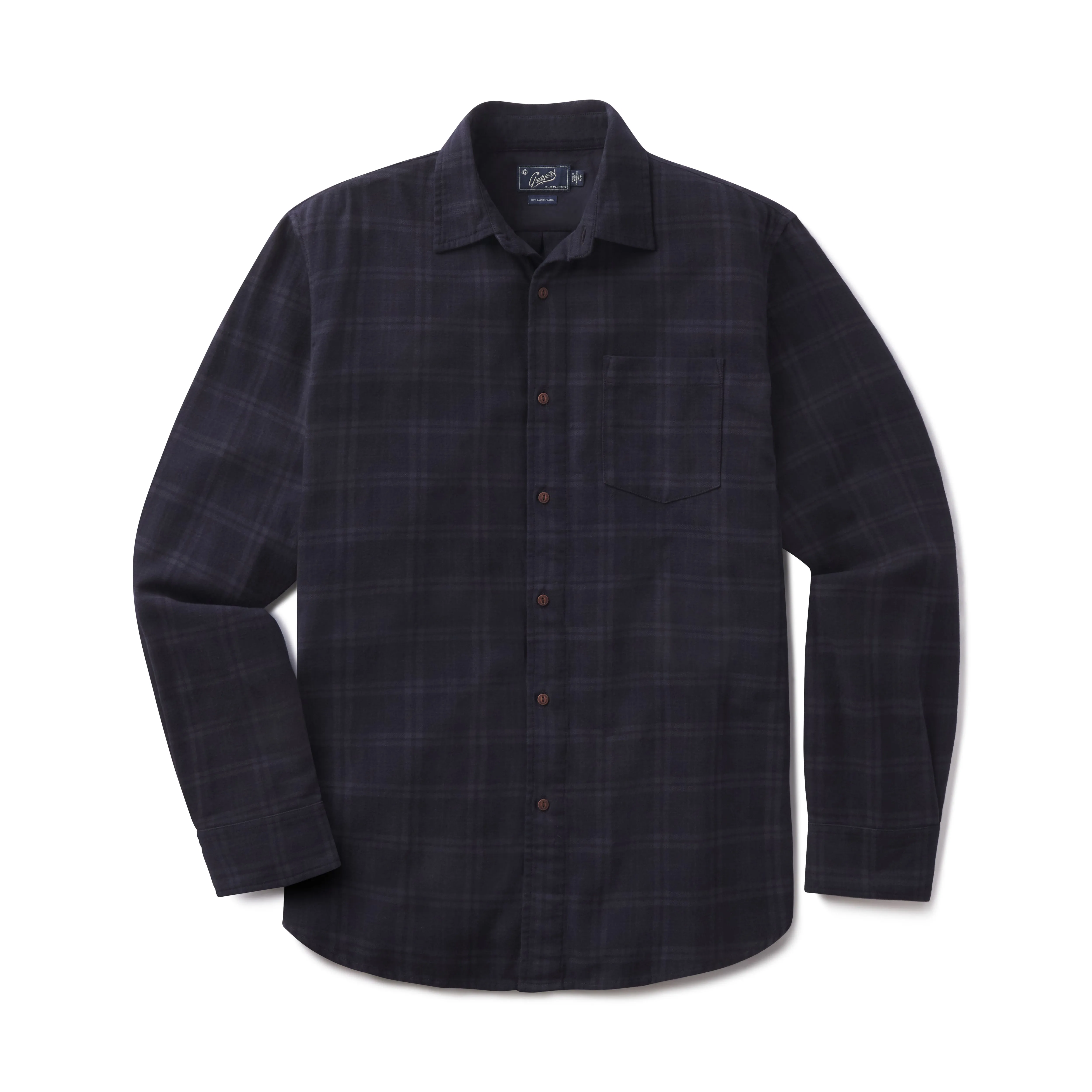 Arcadian Plaid Shirt - Blue Navy