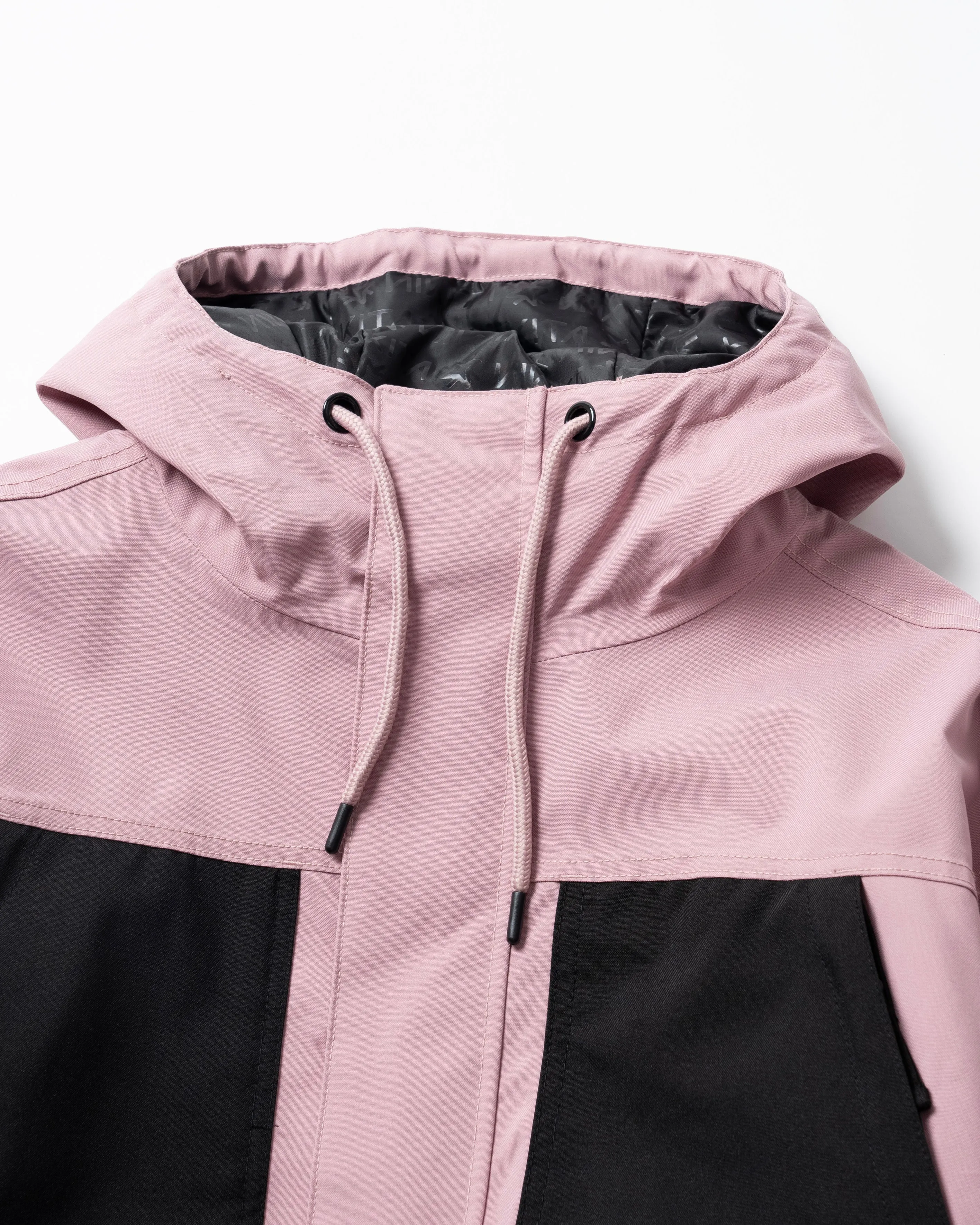 BICOLOR MULTI FULL ZIP JACKET - DUSTY PINK