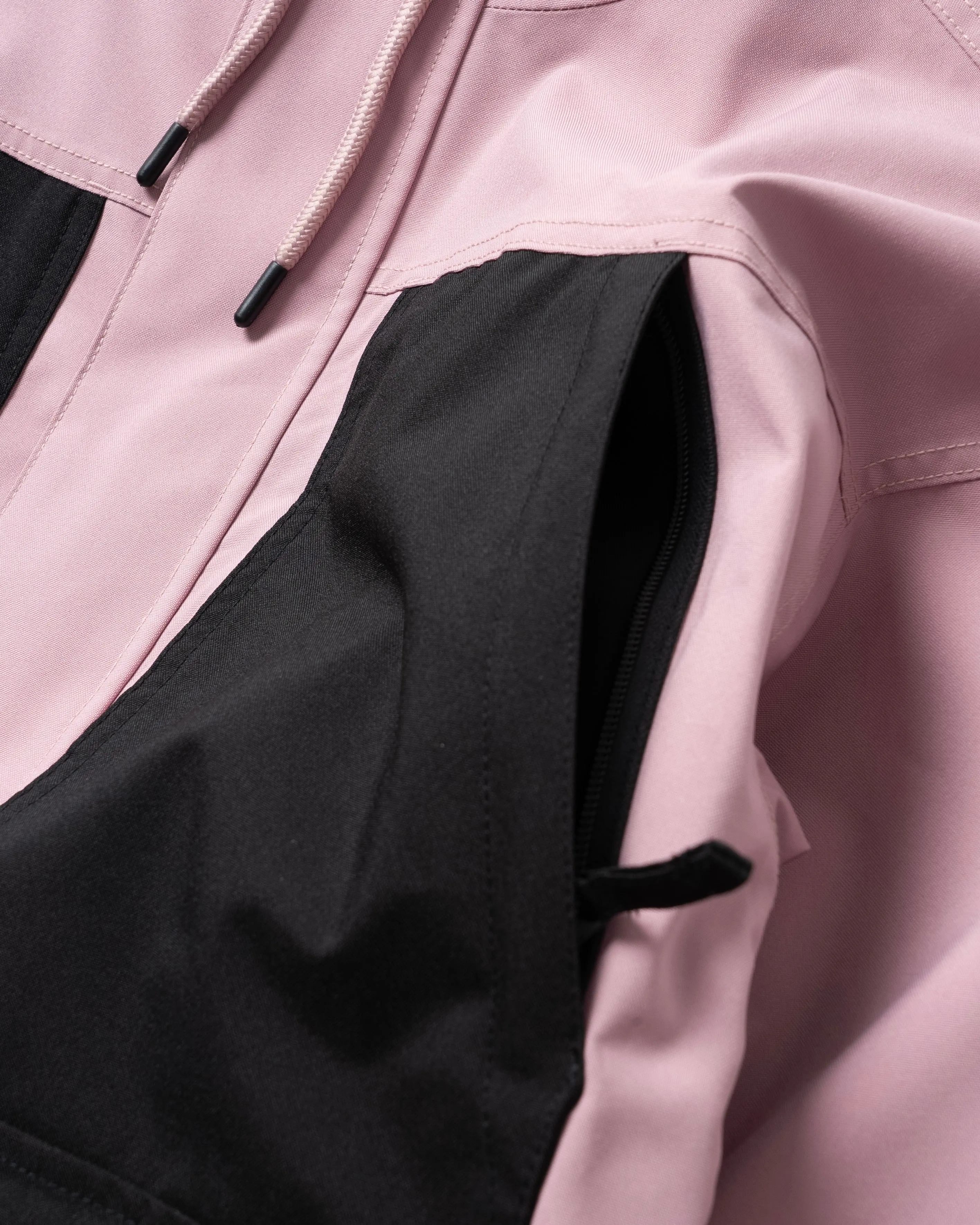 BICOLOR MULTI FULL ZIP JACKET - DUSTY PINK