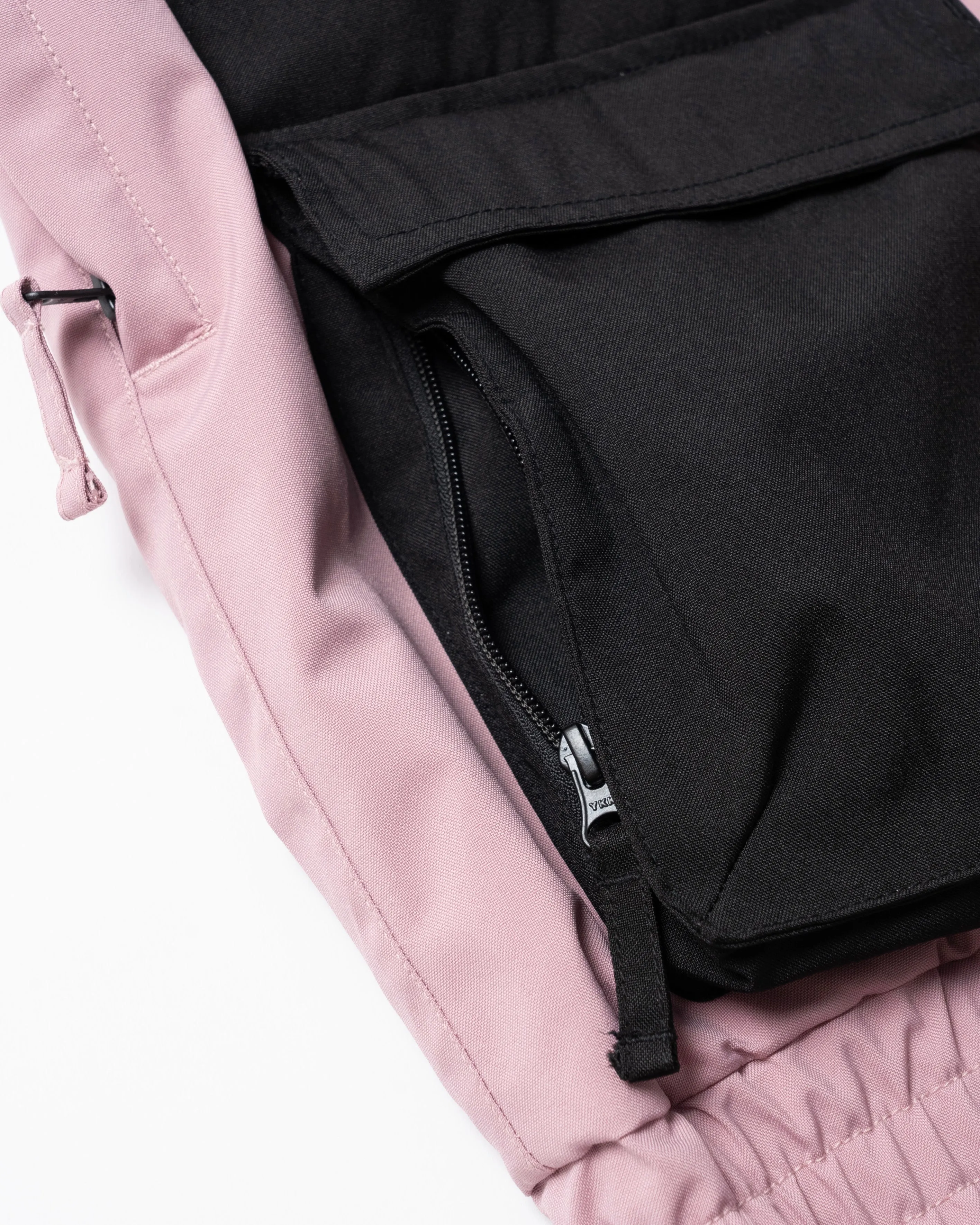 BICOLOR MULTI FULL ZIP JACKET - DUSTY PINK