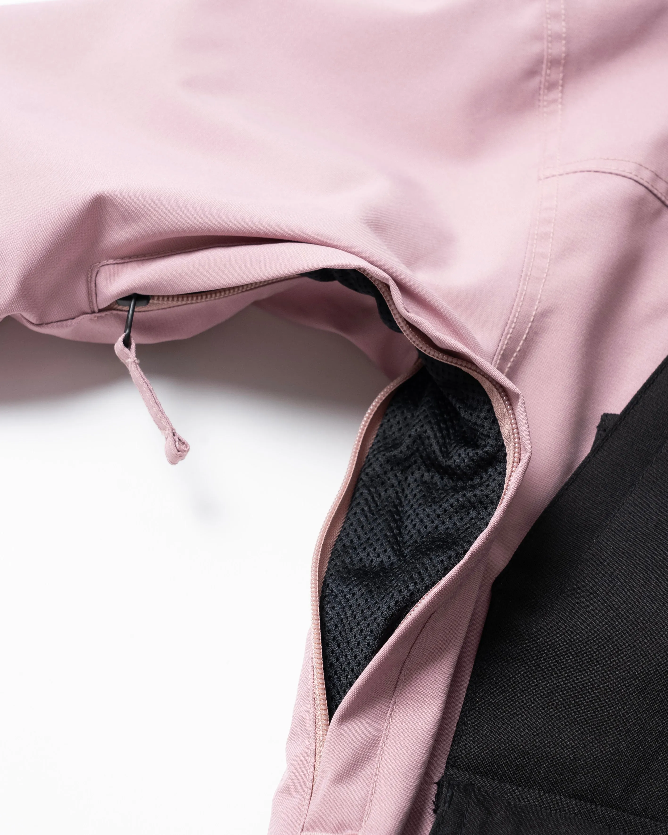 BICOLOR MULTI FULL ZIP JACKET - DUSTY PINK