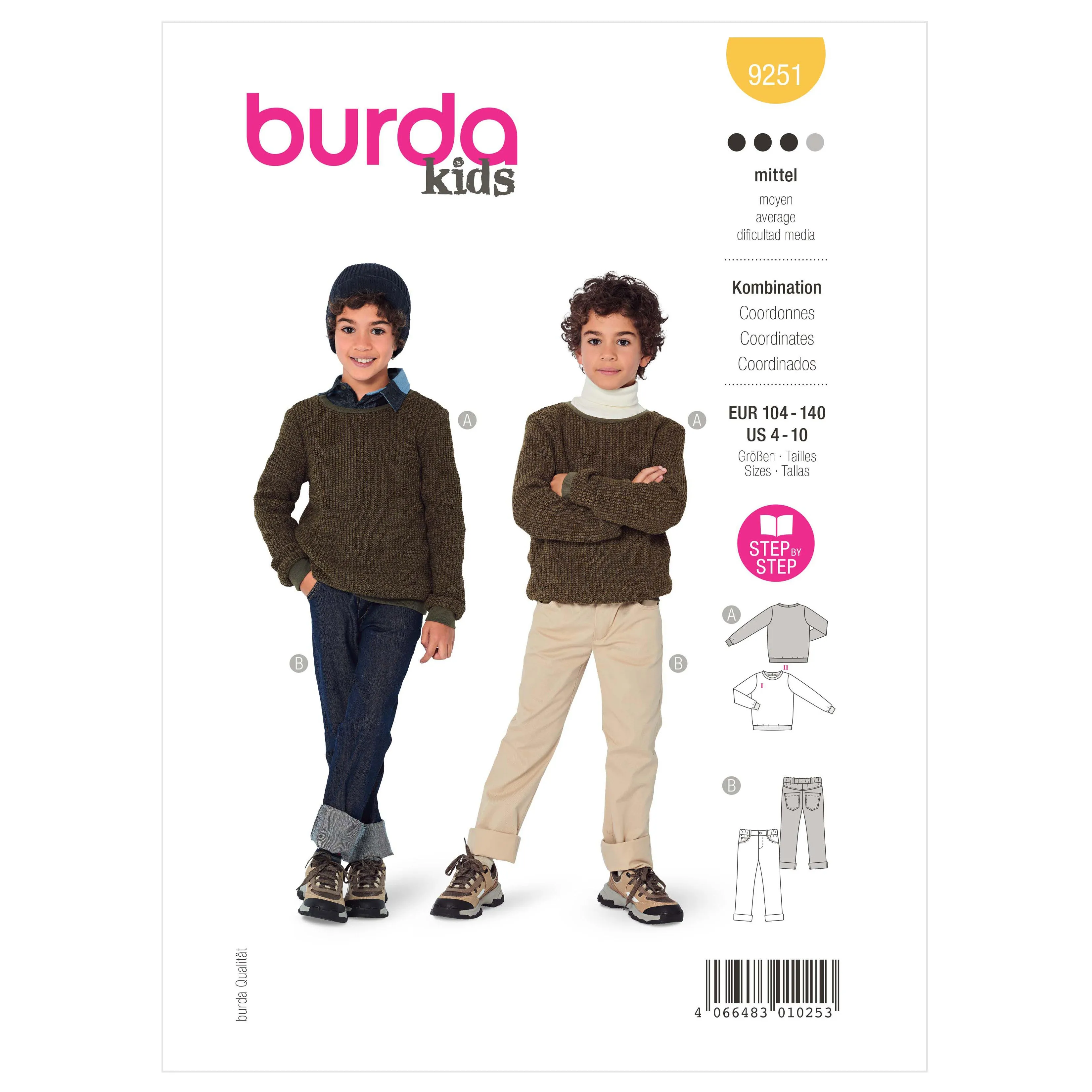 Burda Pattern 9251 Child Sportswear