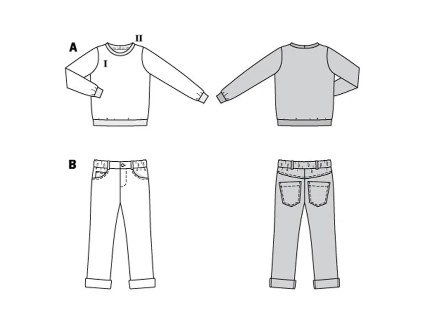 Burda Pattern 9251 Child Sportswear
