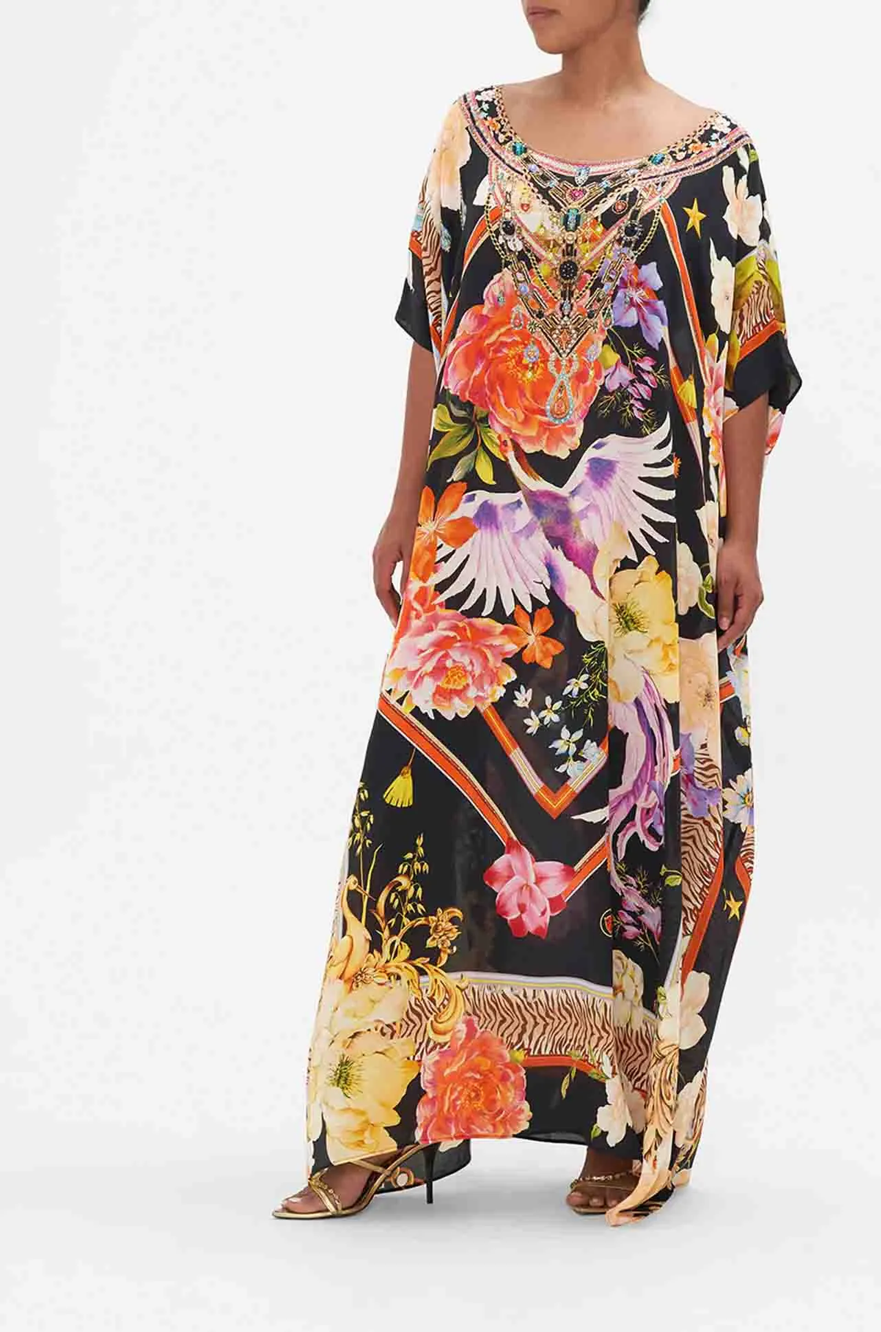 Camilla - Secret History Round Neck Kaftan