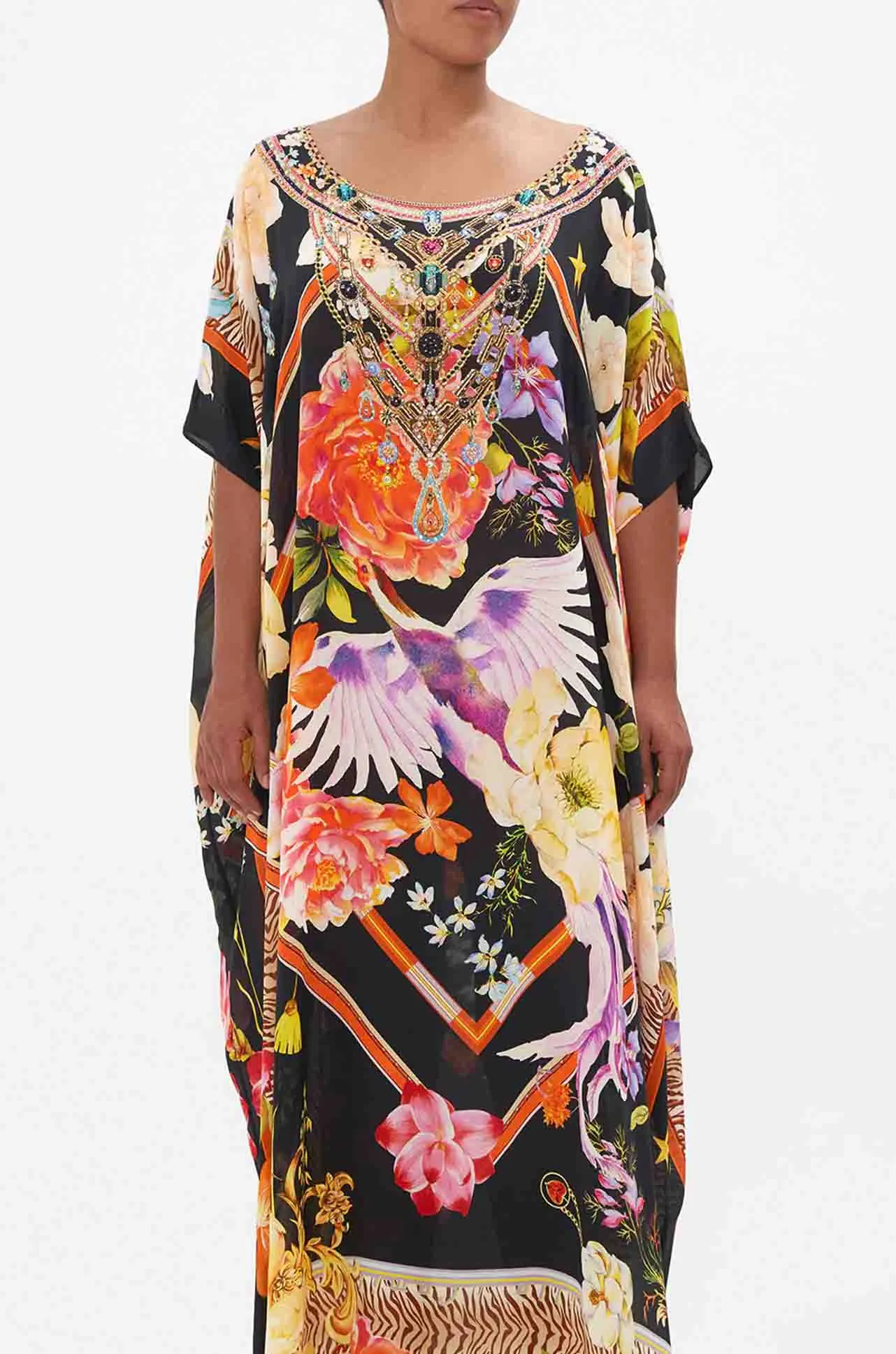 Camilla - Secret History Round Neck Kaftan