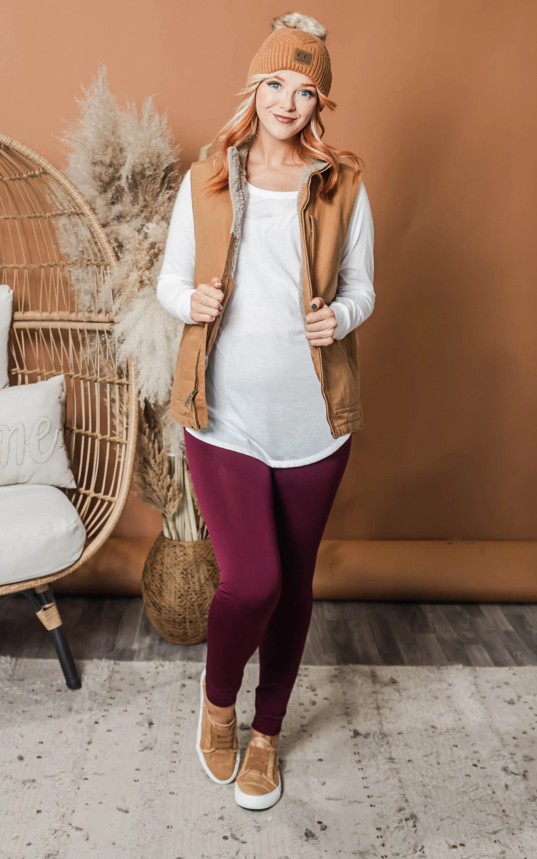 Carhartt Washed Duck Sherpa-Lined Mock-Neck Vest