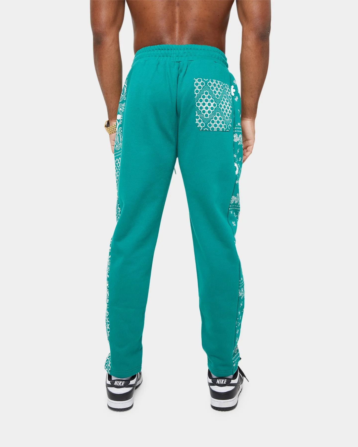Carre Bandana Ultra Panel Track Pants Deep Teal