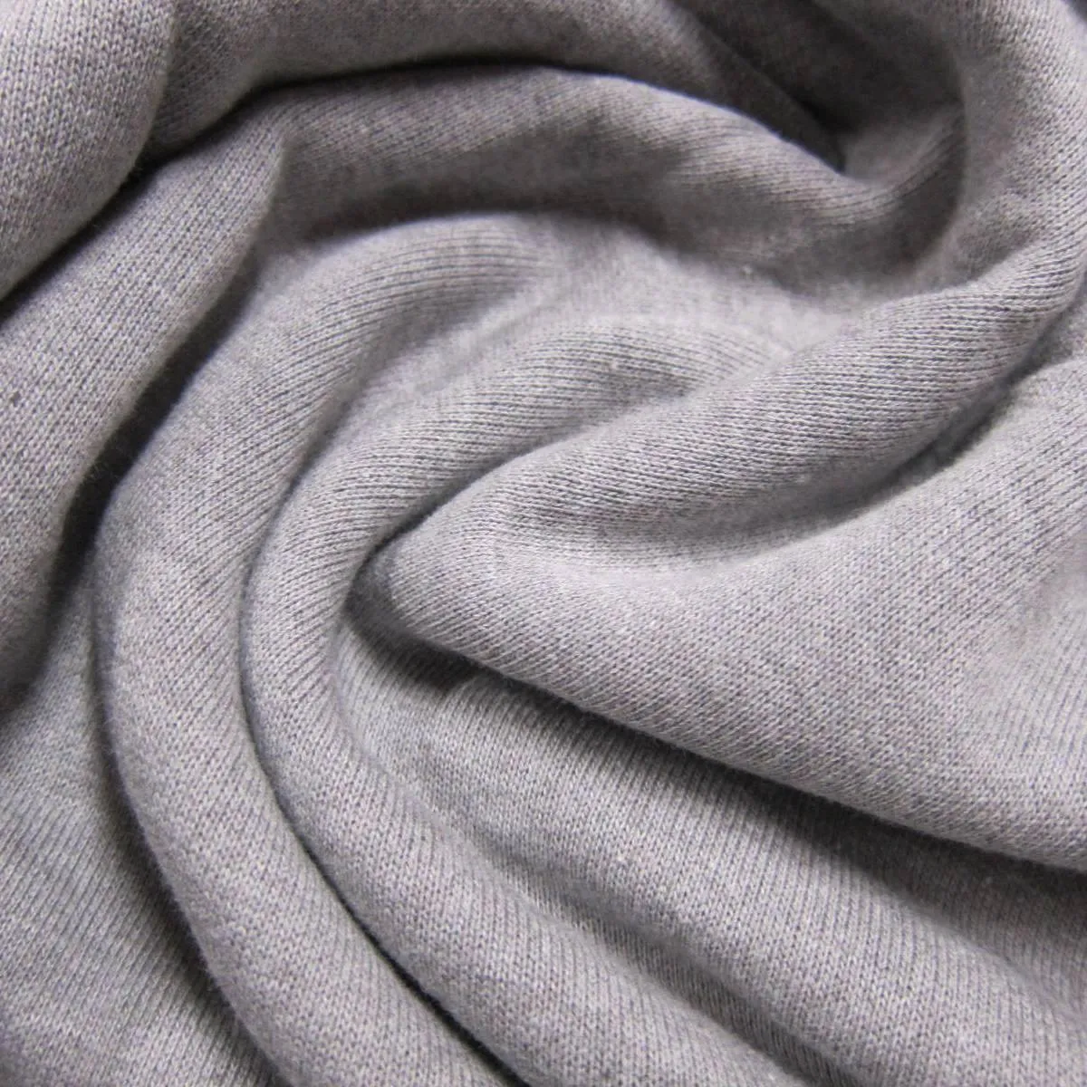 Charcoal Bamboo Fleece Fabric - 340 GSM