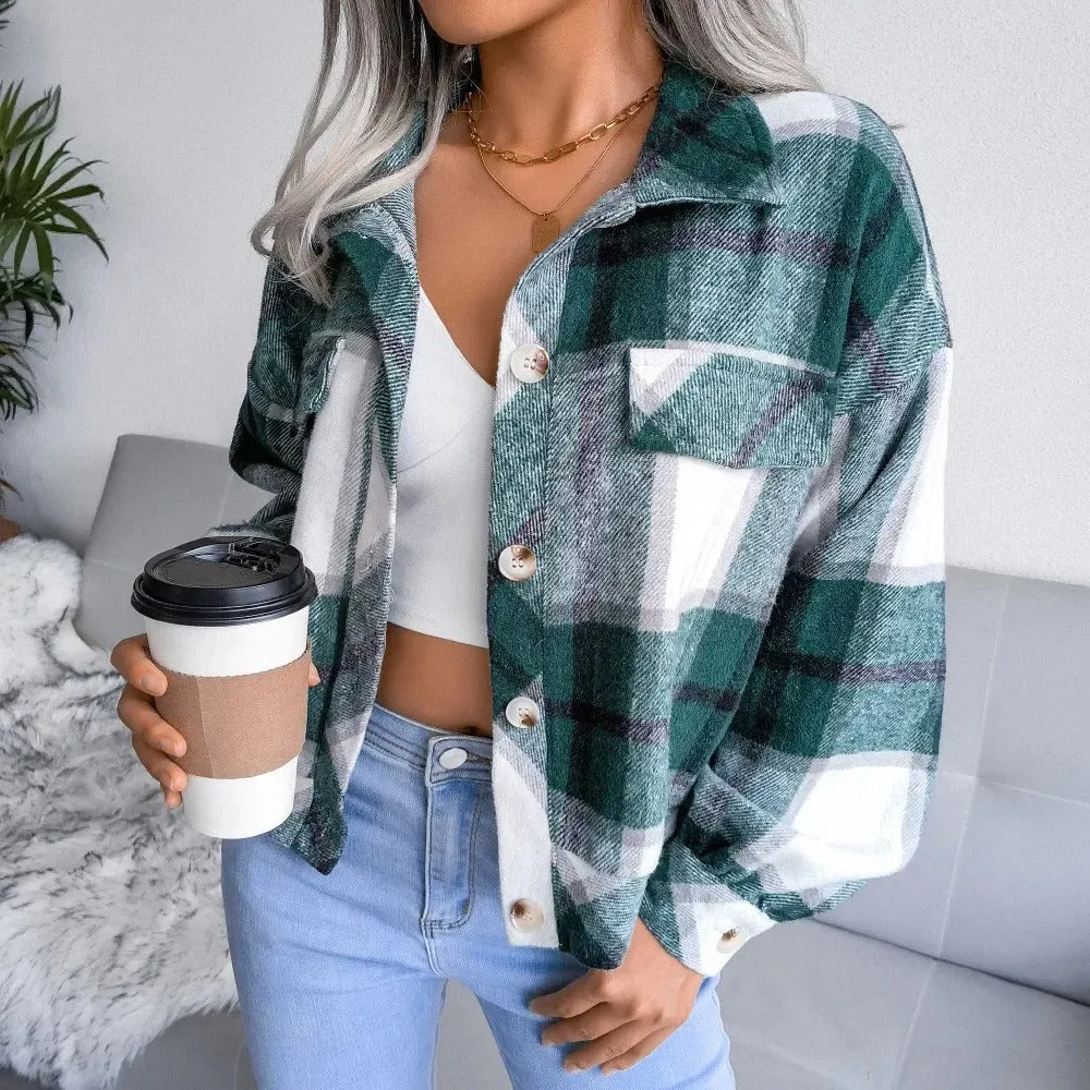 Checked ladies' summer jacket - Cheryl