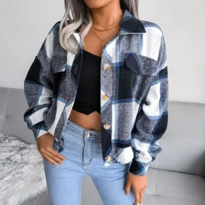 Checked ladies' summer jacket - Cheryl