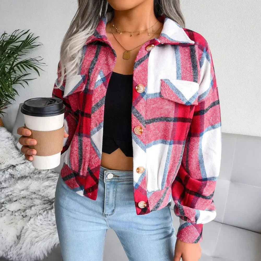 Checked ladies' summer jacket - Cheryl