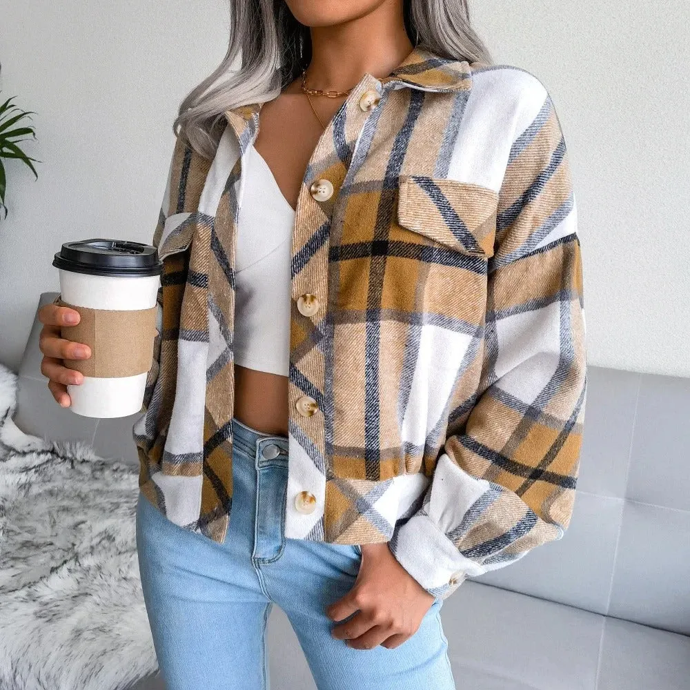 Checked ladies' summer jacket - Cheryl
