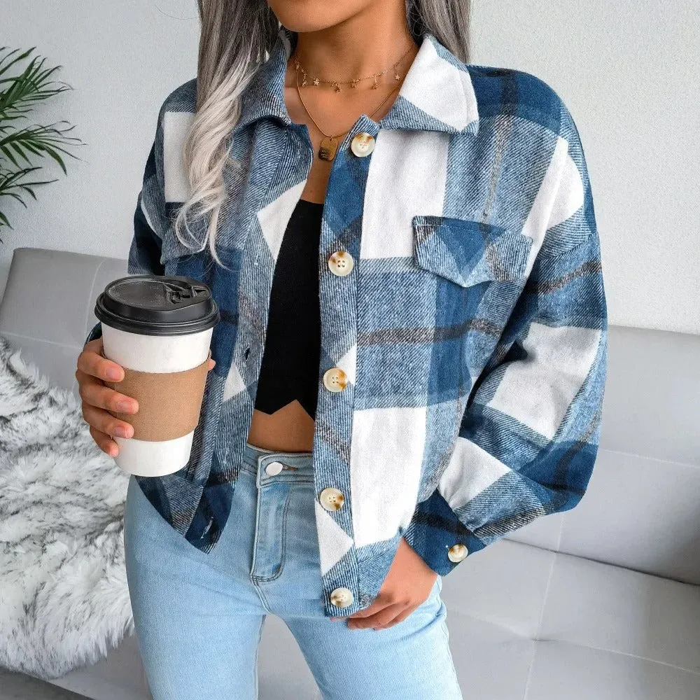 Checked ladies' summer jacket - Cheryl