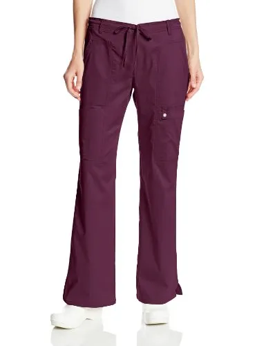 Cherokee 21100 Women's Luxe Contemporary Fit Low Rise Drawstring Cargo Pant