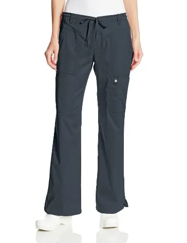 Cherokee 21100 Women's Luxe Contemporary Fit Low Rise Drawstring Cargo Pant