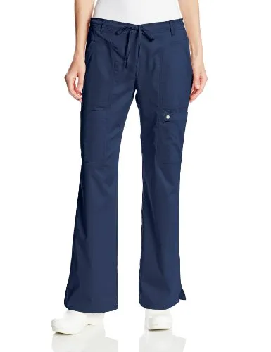 Cherokee 21100 Women's Luxe Contemporary Fit Low Rise Drawstring Cargo Pant