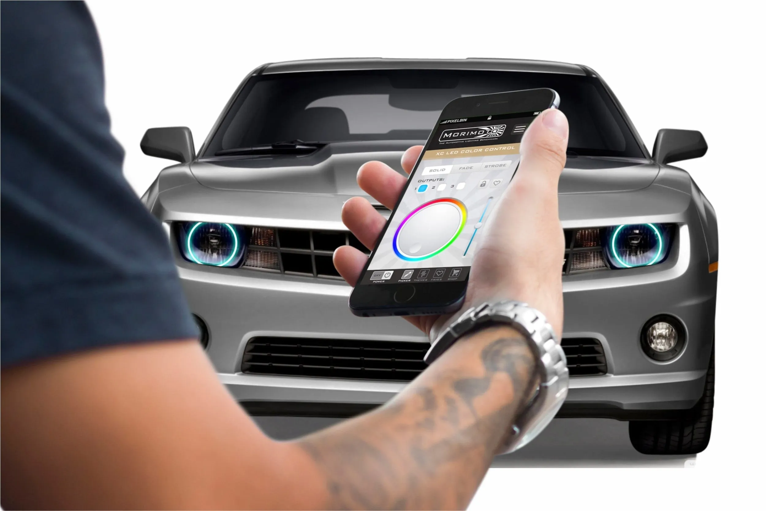 Chevrolet Camaro w/o OEM HID (10-13): Profile Prism Fitted Halos (Kit)