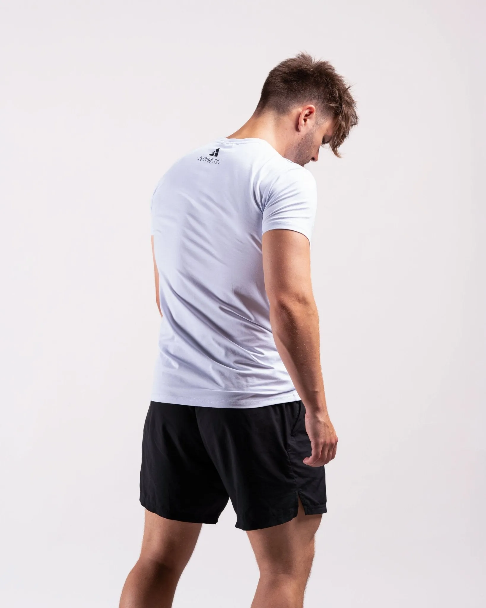 Classic Slim Fit Shirt (White/Black)