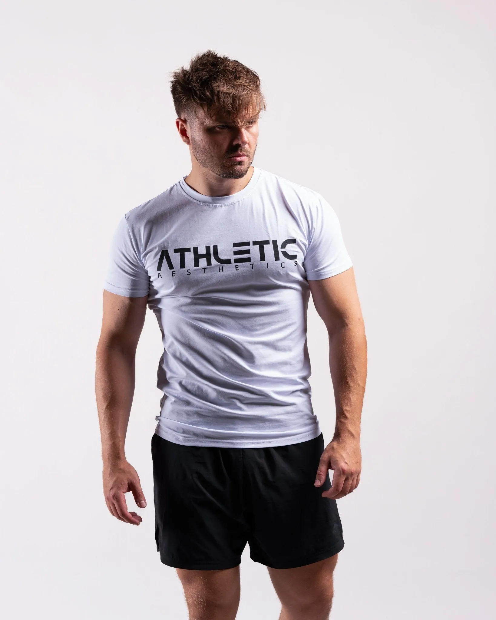 Classic Slim Fit Shirt (White/Black)