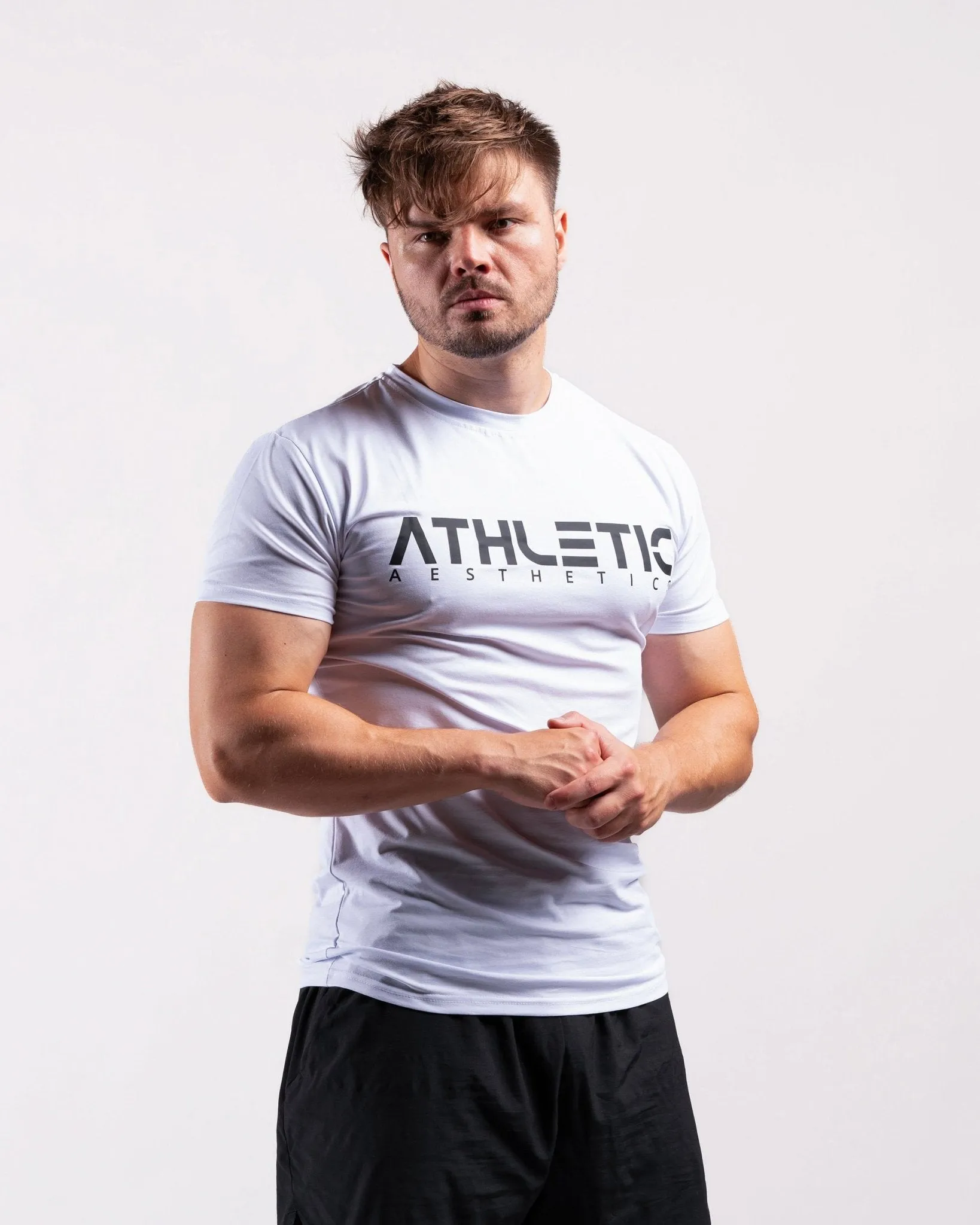 Classic Slim Fit Shirt (White/Black)