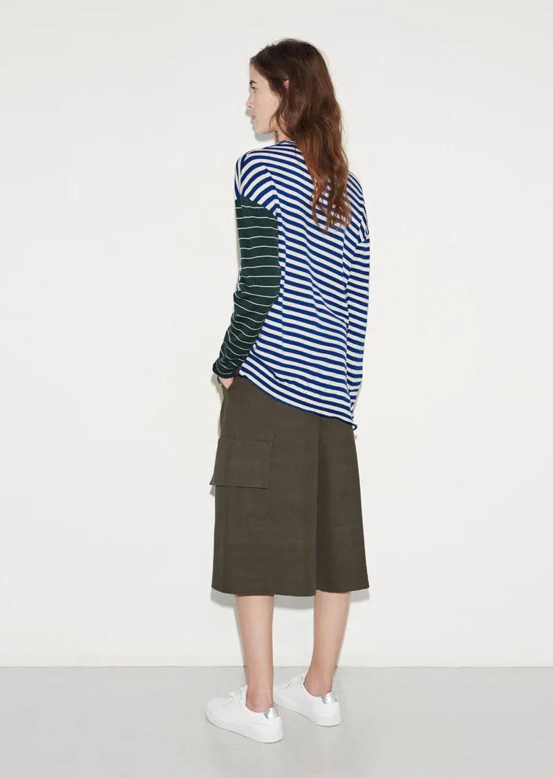 Contrast Stripe Sweater