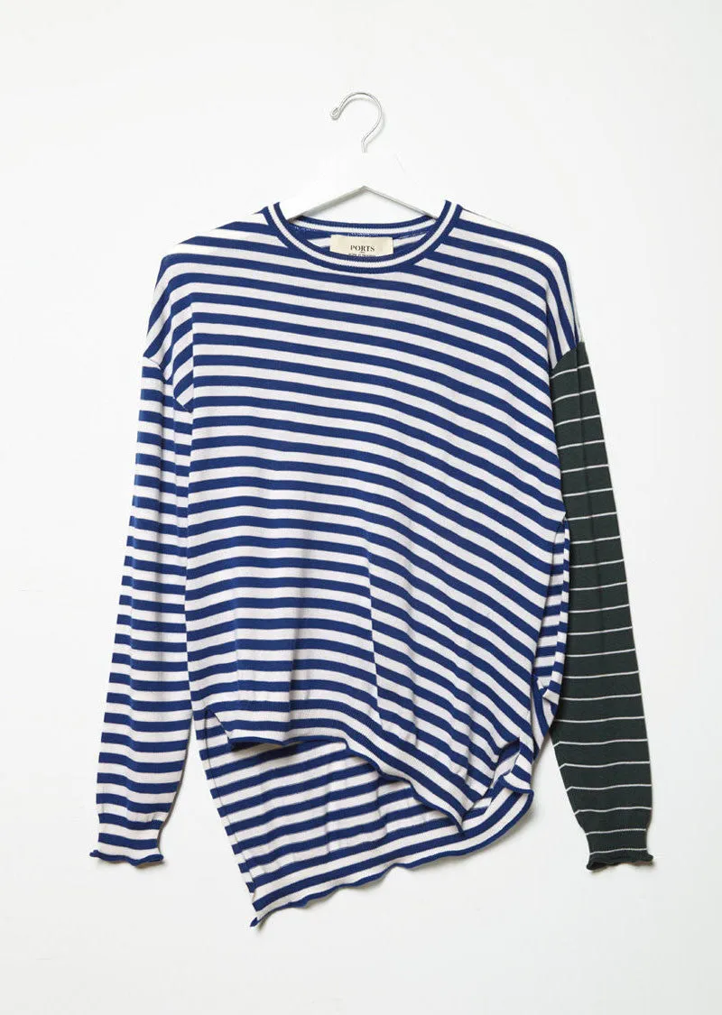 Contrast Stripe Sweater