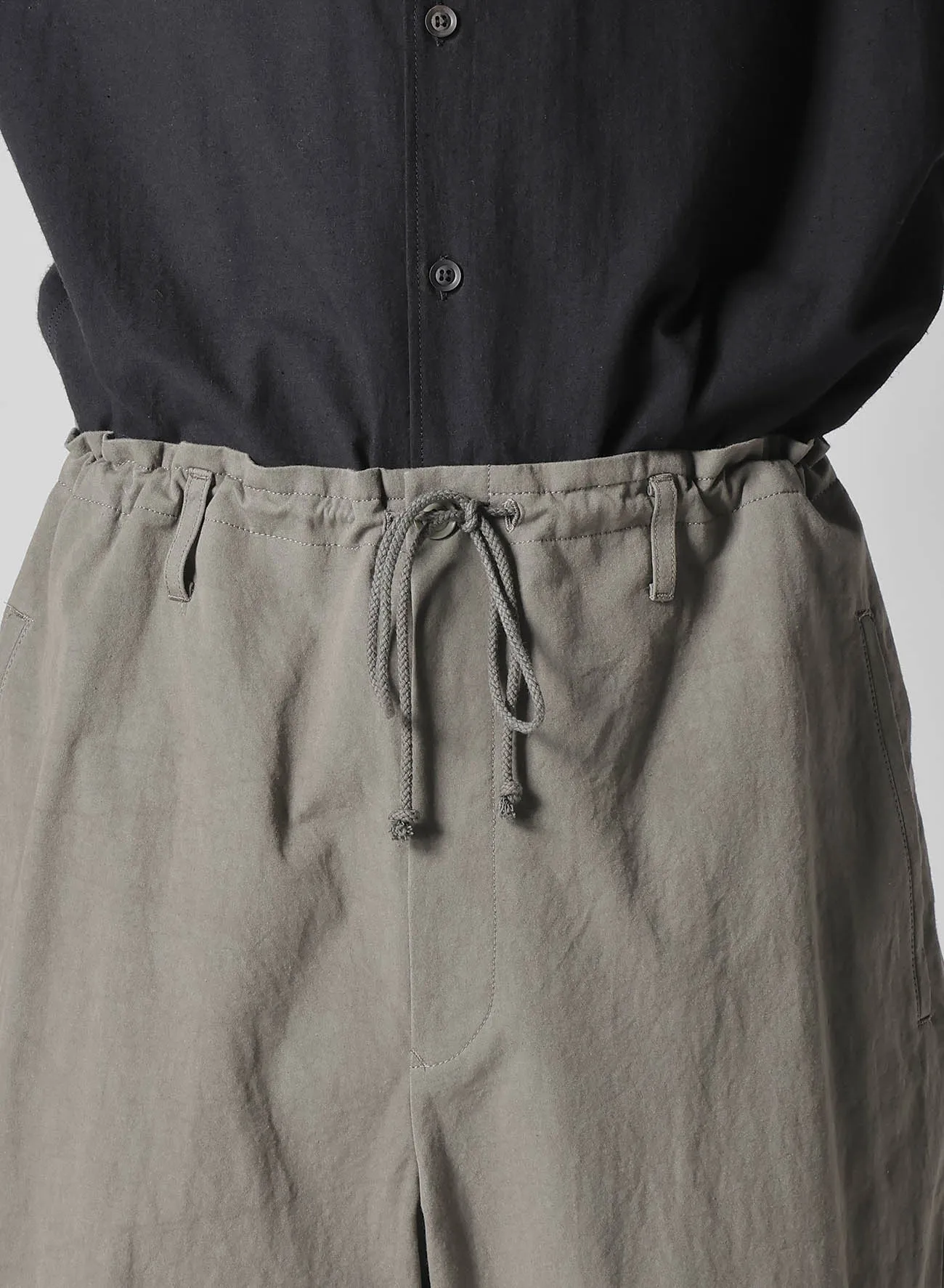 COTTON POPLIN PANTS WITH RIGHT AND LEFT LEG POCKETS