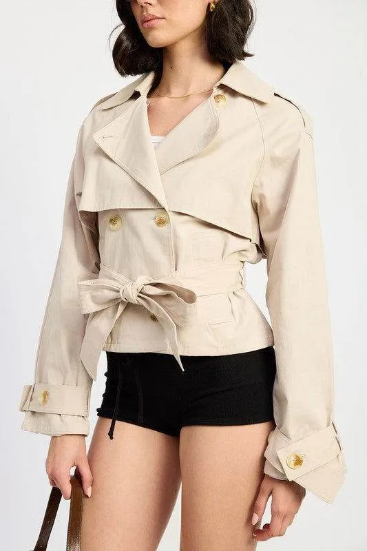 Emory Park Layered Trench Style Jacket