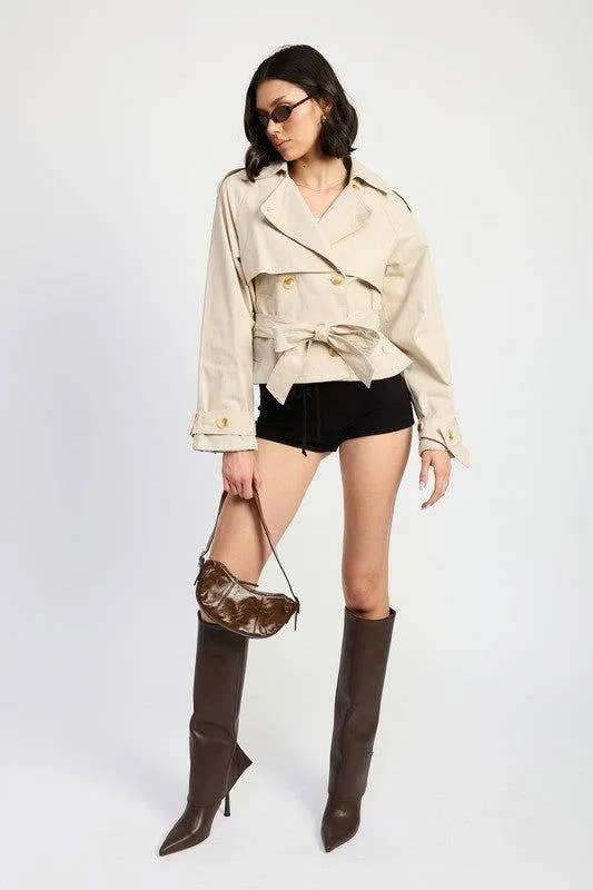 Emory Park Layered Trench Style Jacket