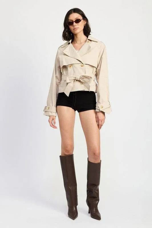 Emory Park Layered Trench Style Jacket