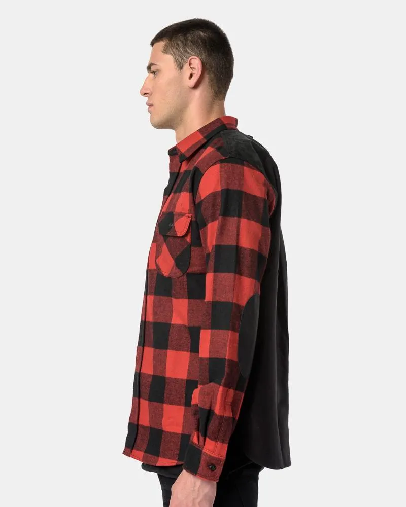 Flannel Shirt in Plaid Red