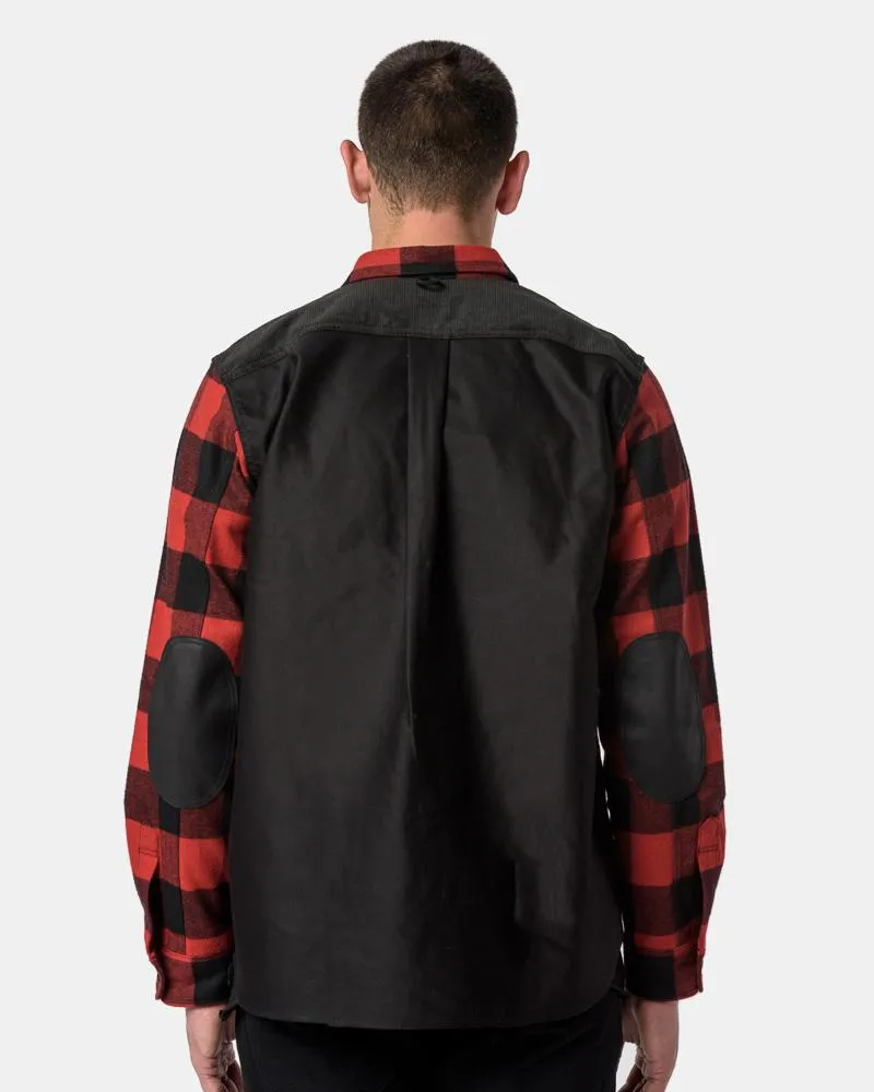 Flannel Shirt in Plaid Red