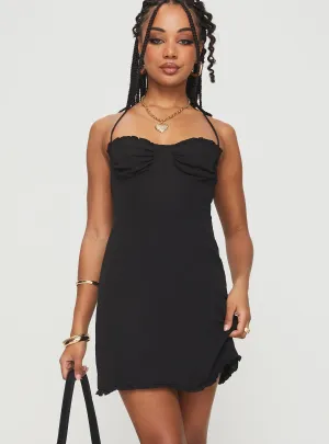 Fusilloni Mini Dress Black