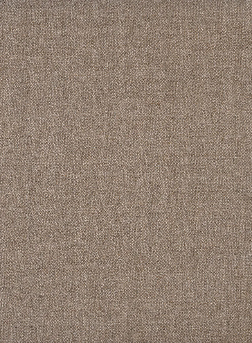 Hardy Minnis Brown Herringbone Wool Suit