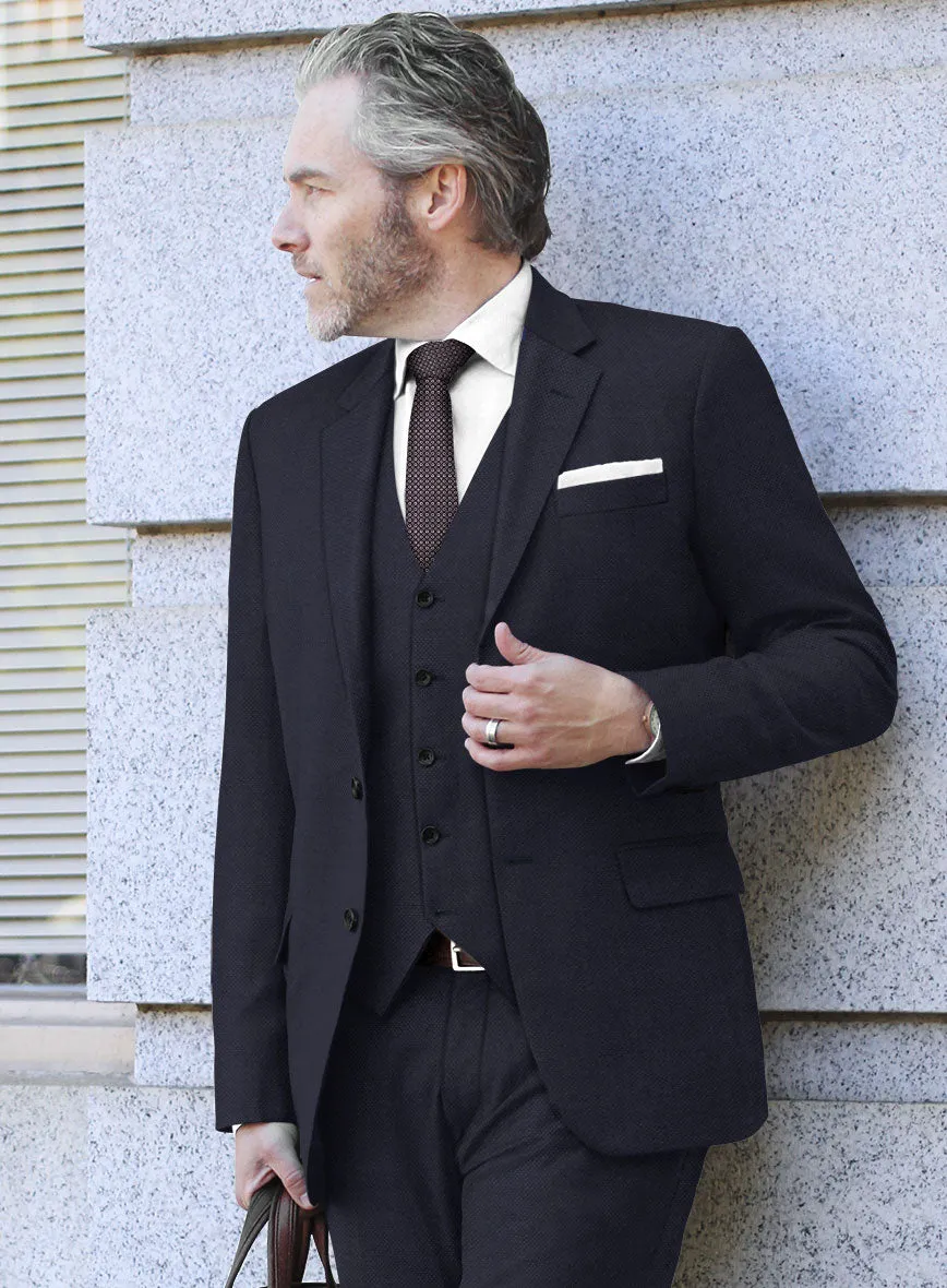 Hardy Minnis Caravel Blue Wool Suit
