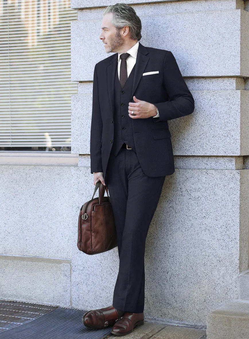 Hardy Minnis Caravel Blue Wool Suit