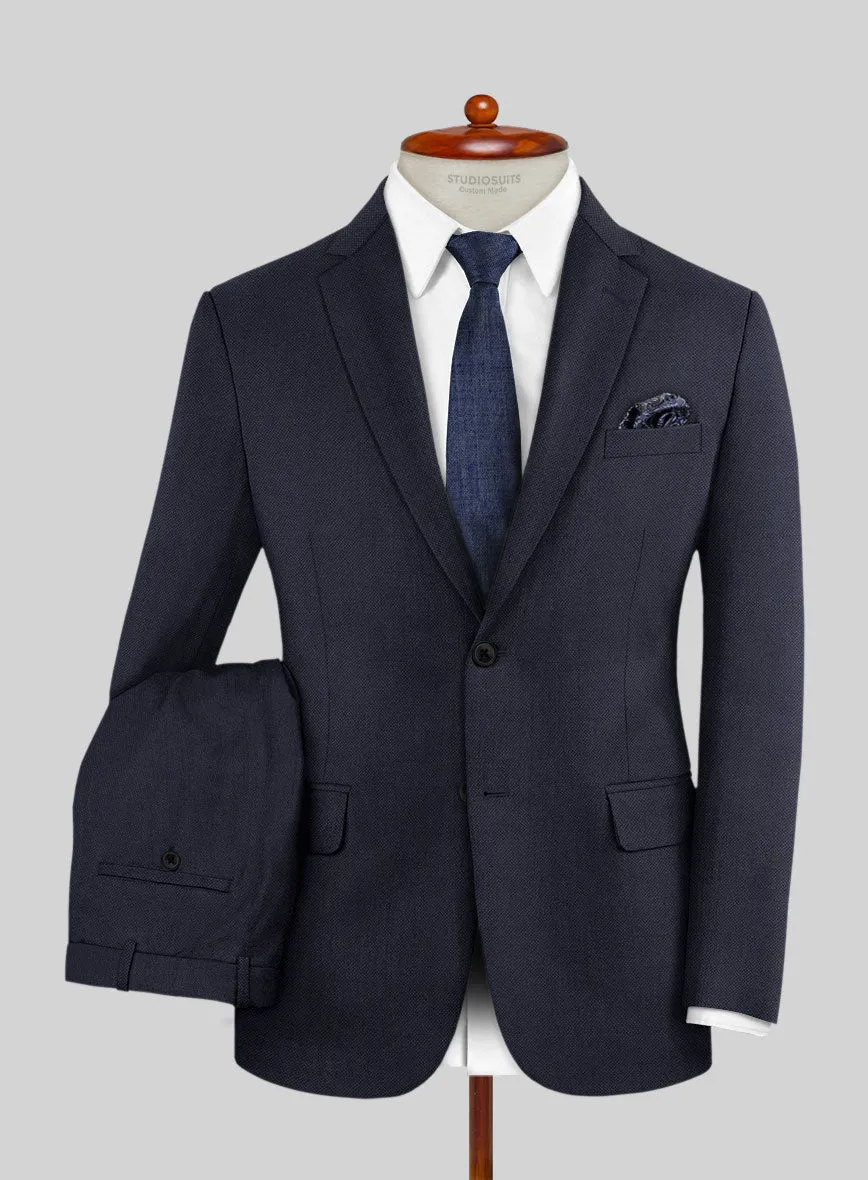 Hardy Minnis Caravel Blue Wool Suit