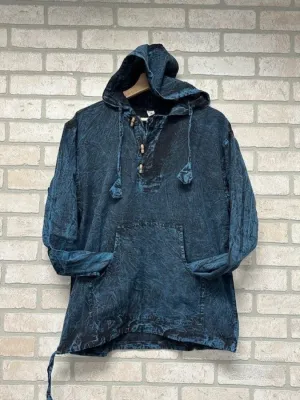 Hoody - Cotton Blue Wash Nepal