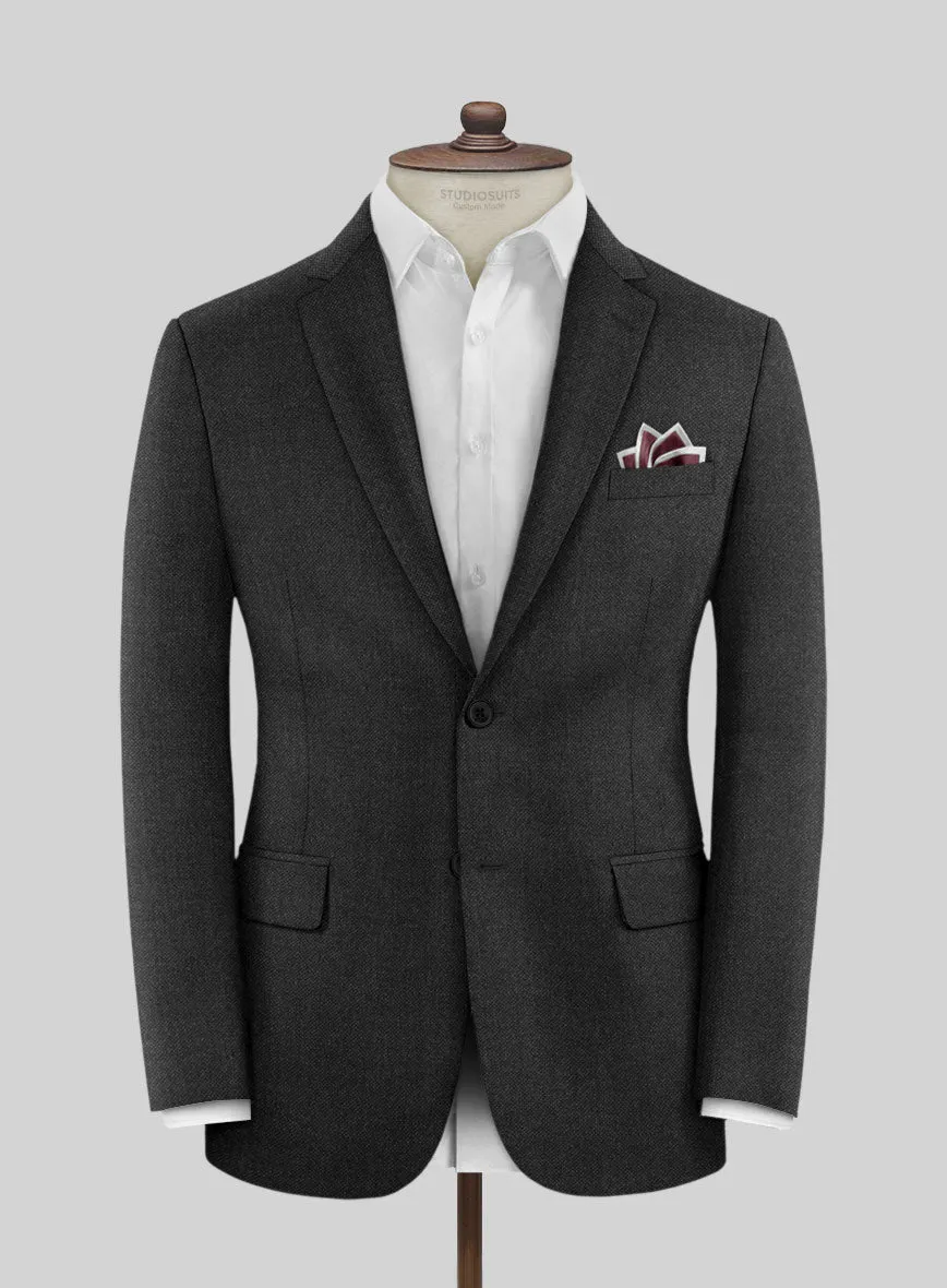 Italian Ombo Charcoal Birdseye Flannel Suit