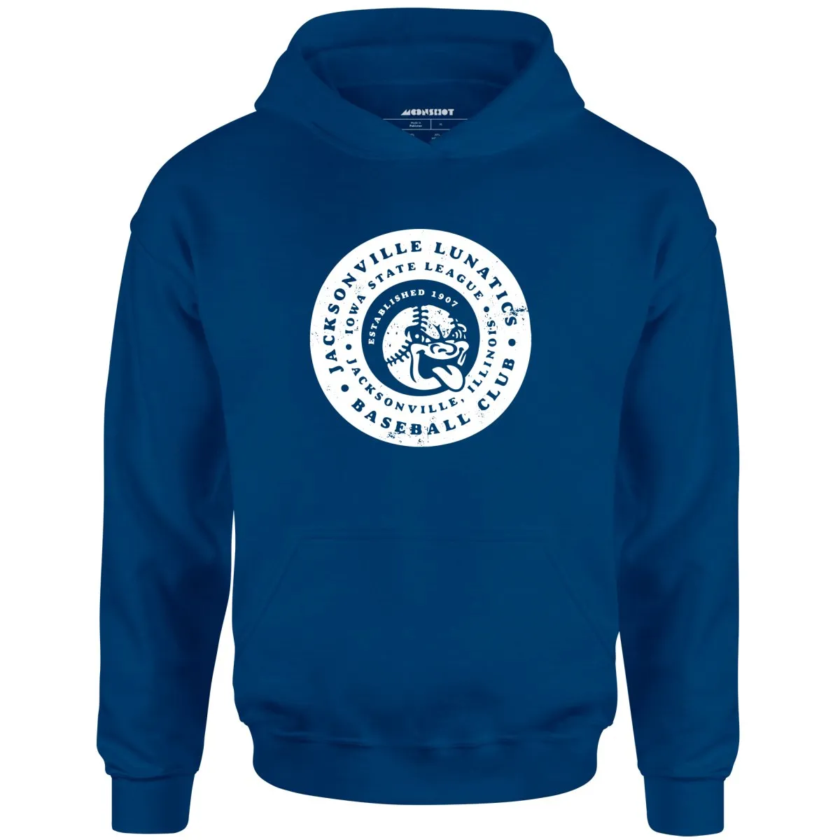 Jacksonville Lunatics - Illinois - Vintage Defunct Baseball Teams - Unisex Hoodie