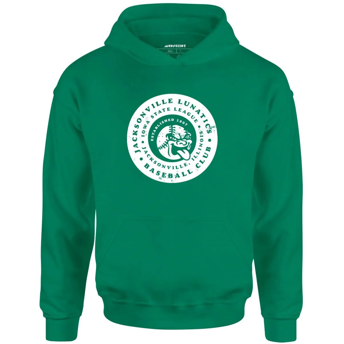 Jacksonville Lunatics - Illinois - Vintage Defunct Baseball Teams - Unisex Hoodie