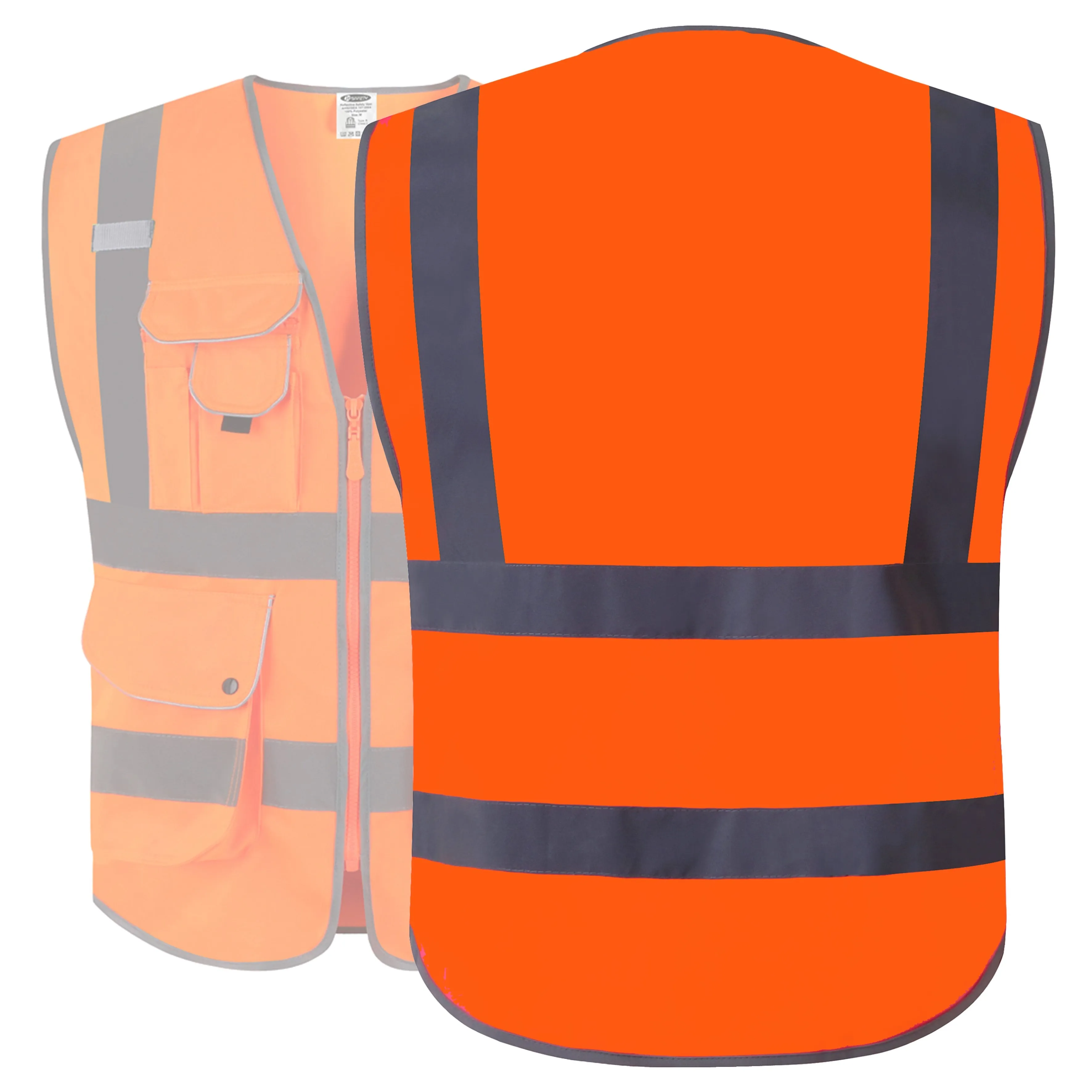 JKSafety 9 Pockets Hi-Vis Reflective Safety Vest (JK150)