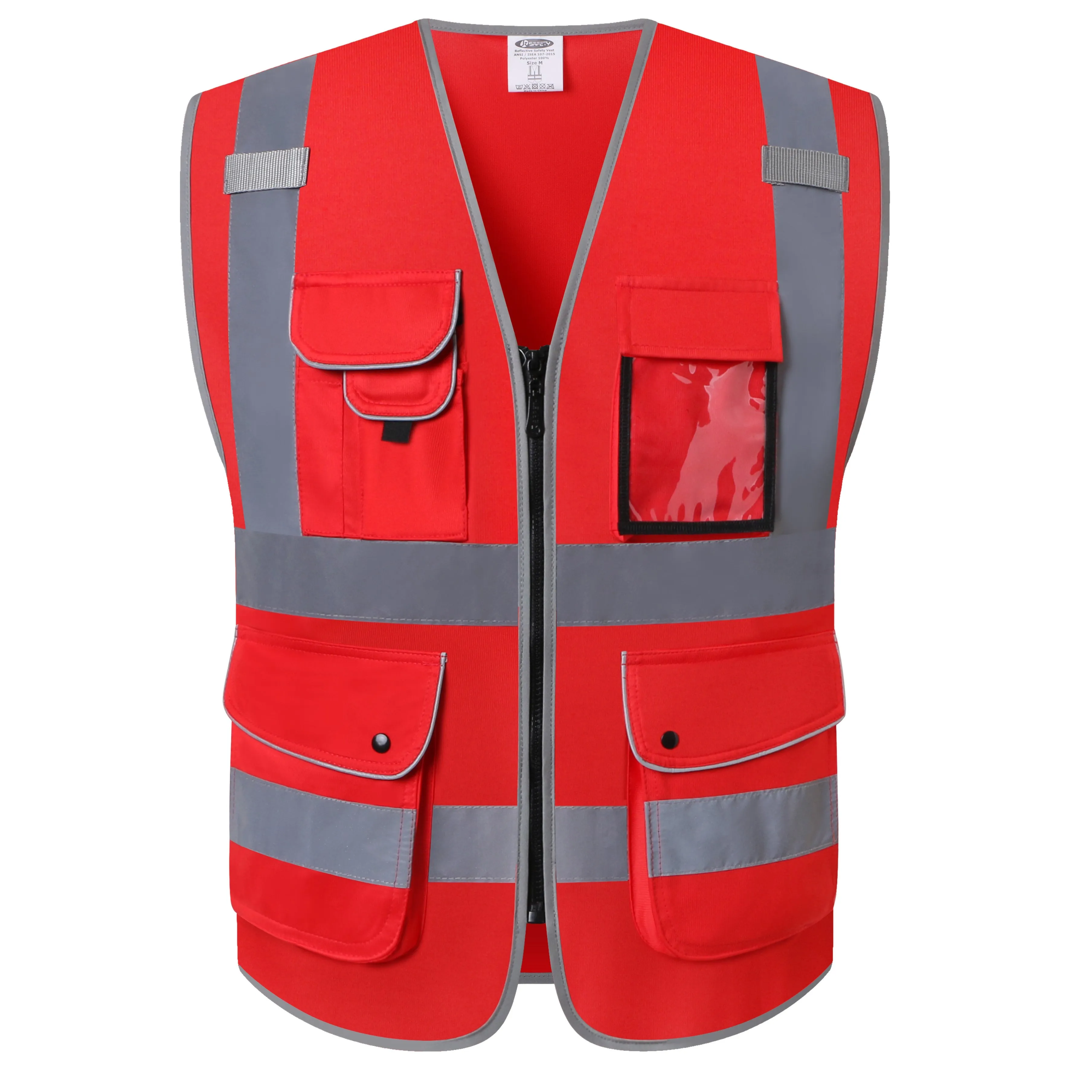 JKSafety 9 Pockets Hi-Vis Reflective Safety Vest (JK150)
