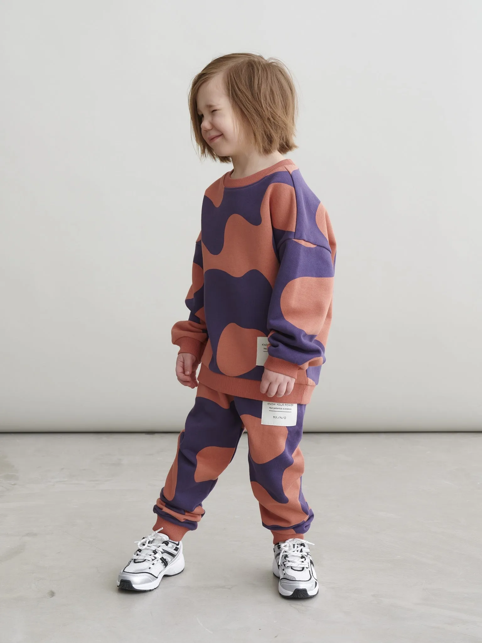 Kids' Swirl Sweatpants Brown