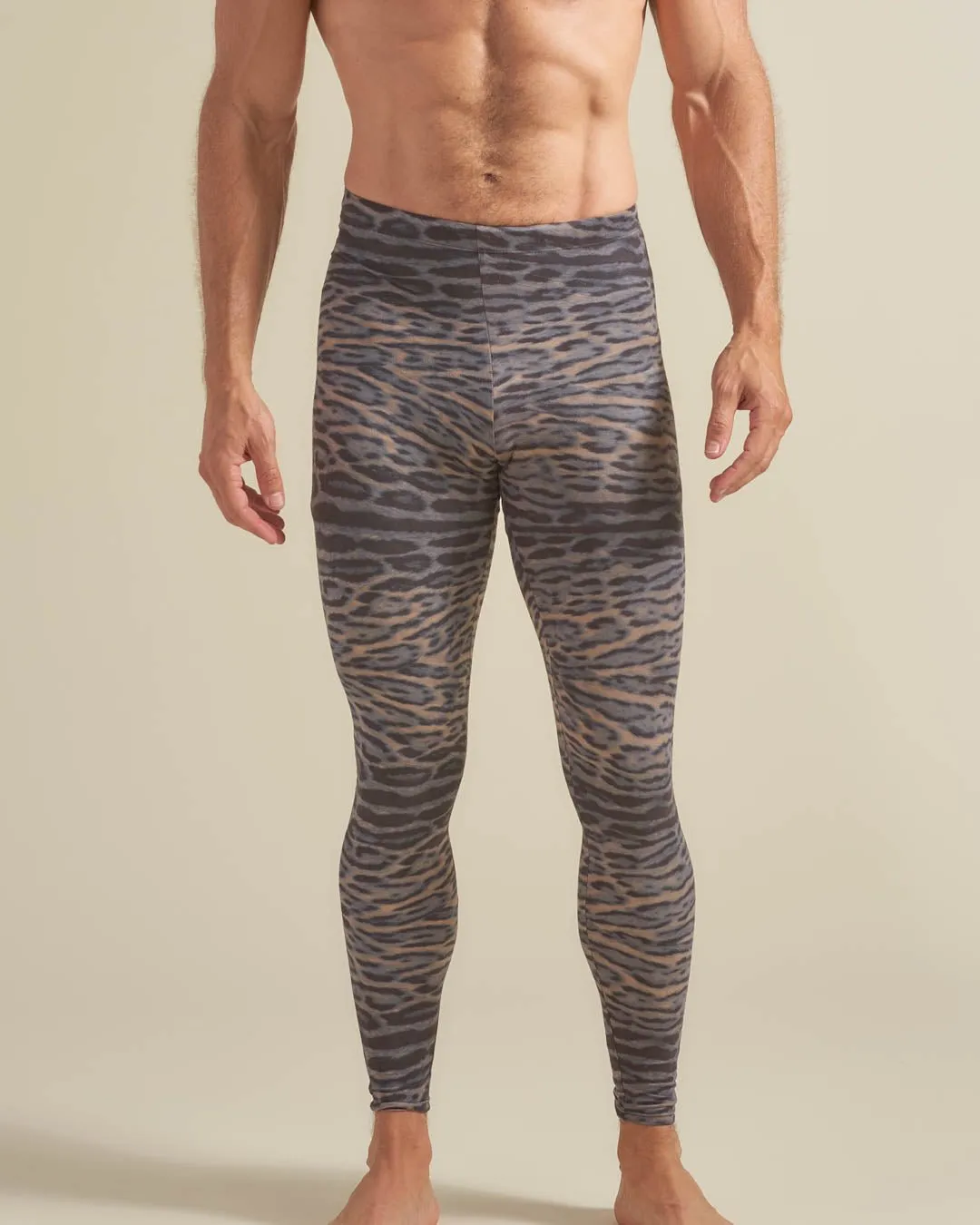 King Cheetah Faux Suede Leggings | Men's
