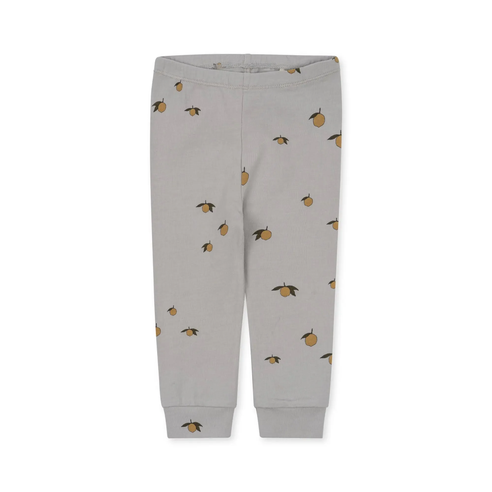 Lemon Harbor Print Basic Baby Pants GOTS