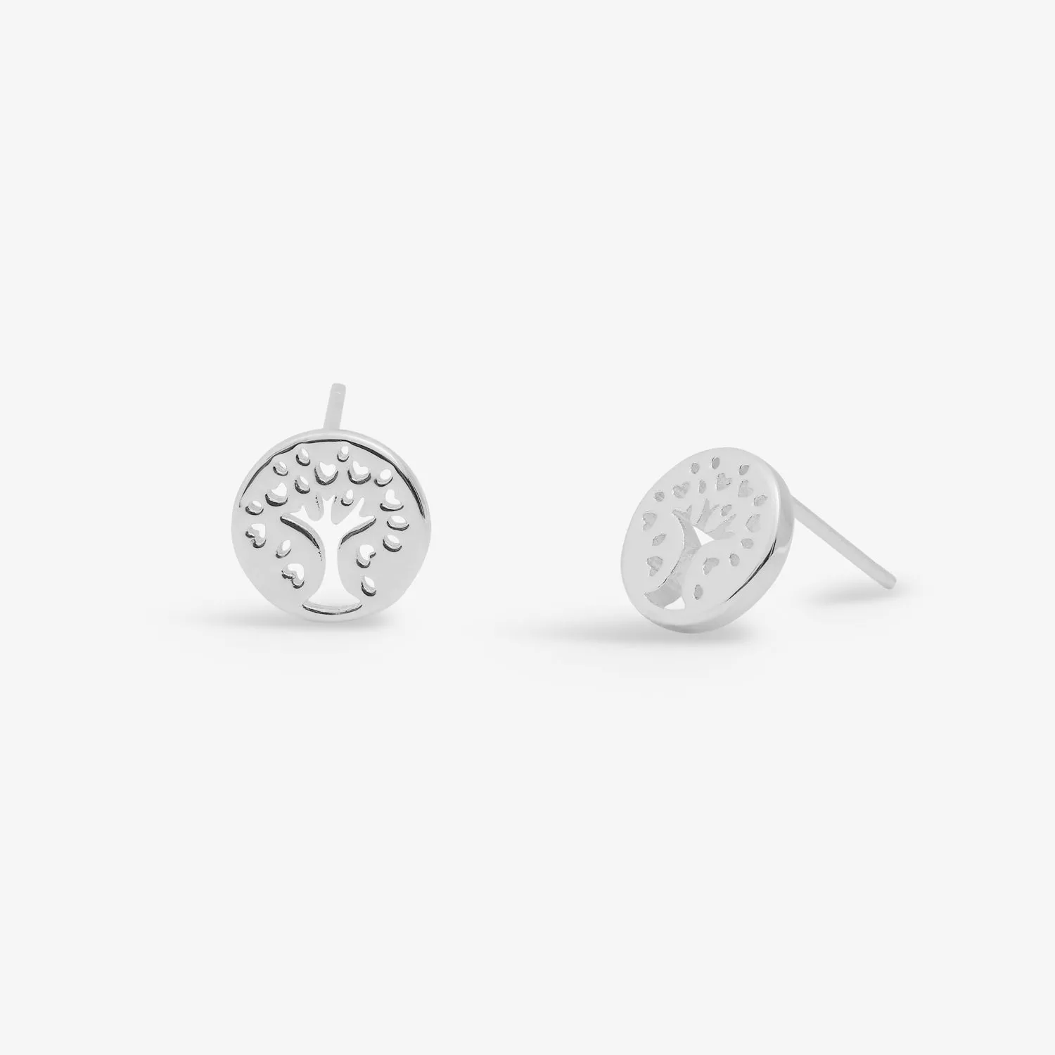 Lifes A Charm Family Silver Plated Earrings 7850